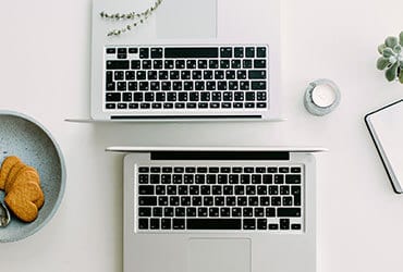 Photo of two laptops